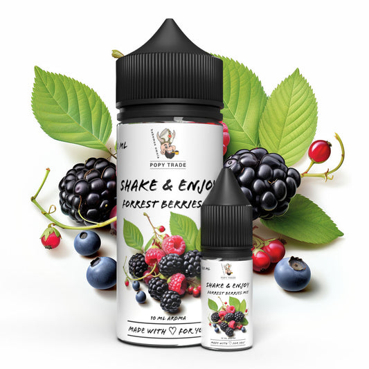 POPY TRADE Shake & Enjoy Forest Berries Mix hochdosiertes Aroma vielseitig anwendbar