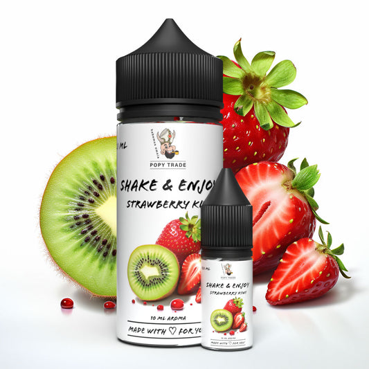 POPY TRADE Shake & Enjoy Strawberry & Kiwi hochdosiertes Aroma vielseitig anwendbar